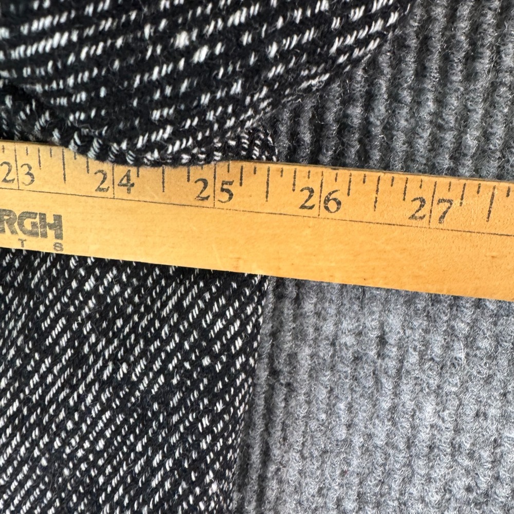 London Fog Womens 1X Tweed Car Coat Jacket Wool Blend Black White Quiet Luxury - Picture 6 of 12